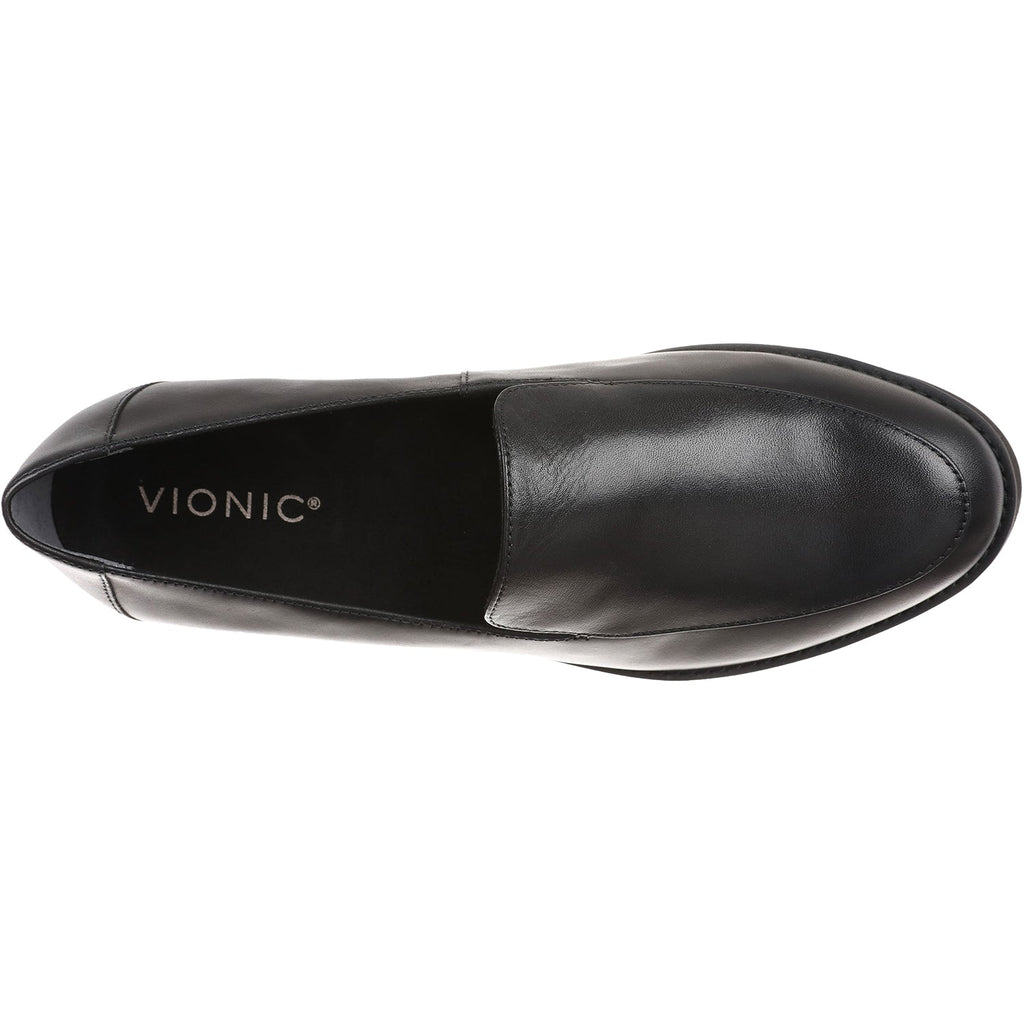 Vionic Kensley Women's Slip On Loafers Black Leather