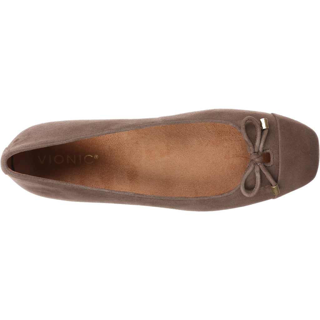 Vionic Women's Slip On Flats Driftwood Suede