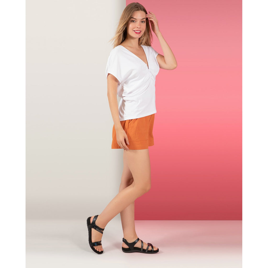 Aetrex Jess Women's Quarter Strap Sandals Tan Synthetic