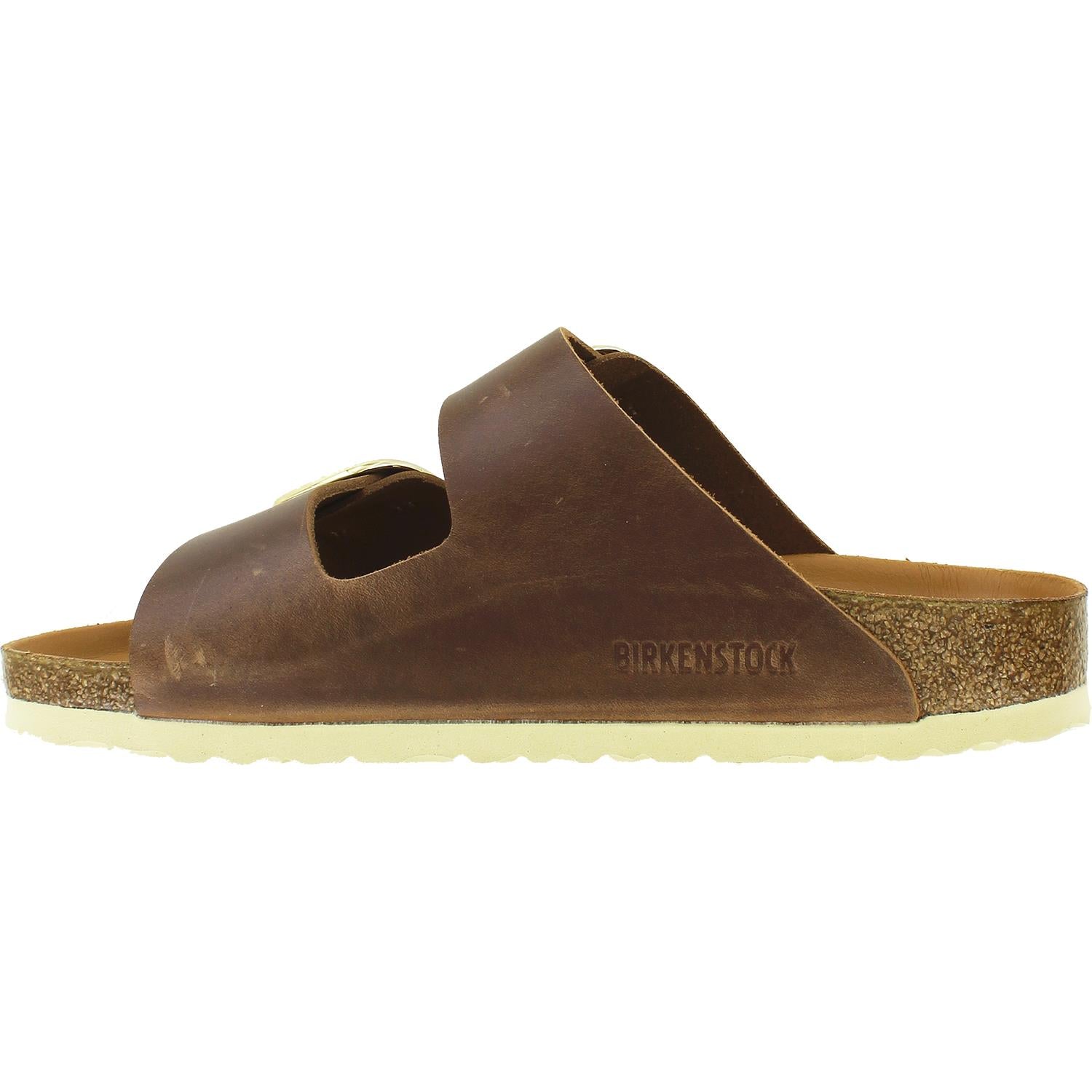 Birkenstock Arizona Big Buckle Women's Slide Sandals Cognac Antique Leather