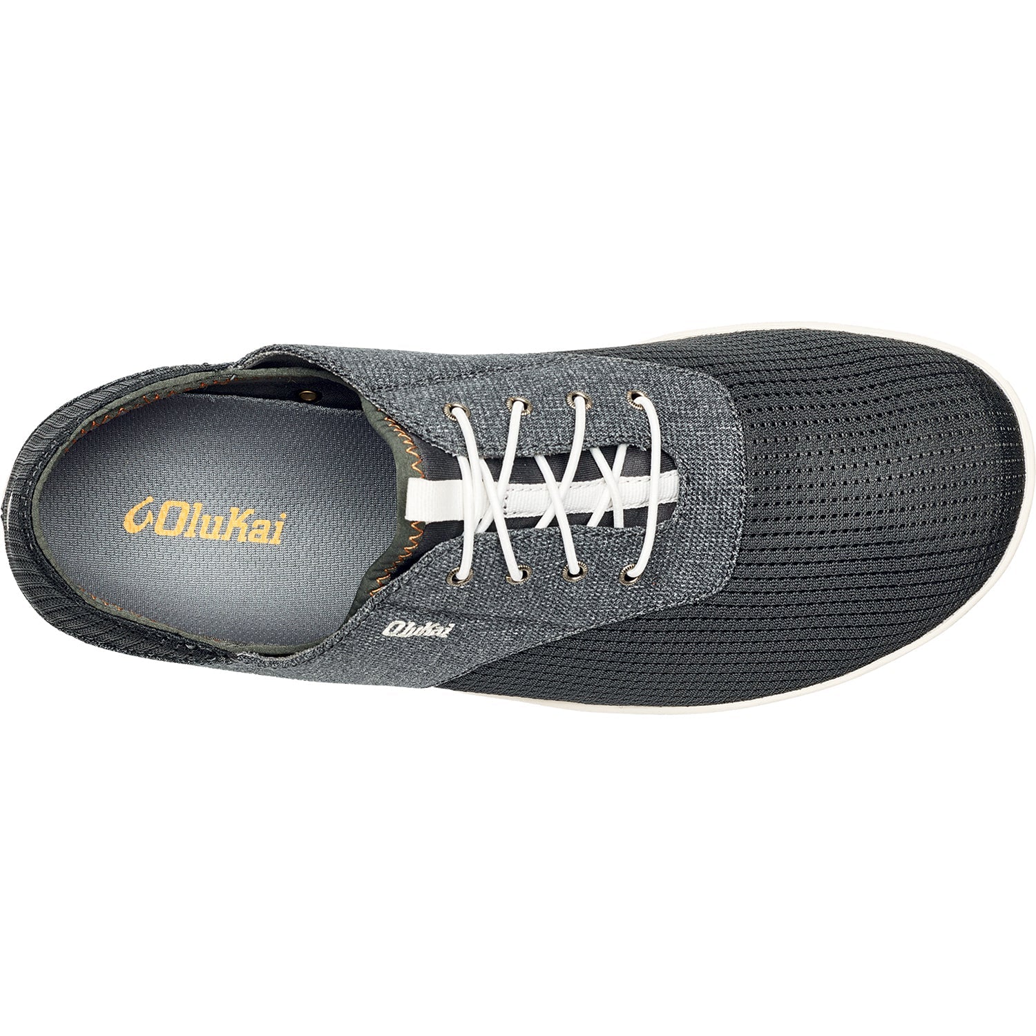 OluKai Nohea Moku Men's Walking Shoes Dark Shadow/Dark Shadow Canvas/Mesh