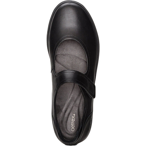 Aetrex Erica Women's Mary Jane Shoes Black Leather