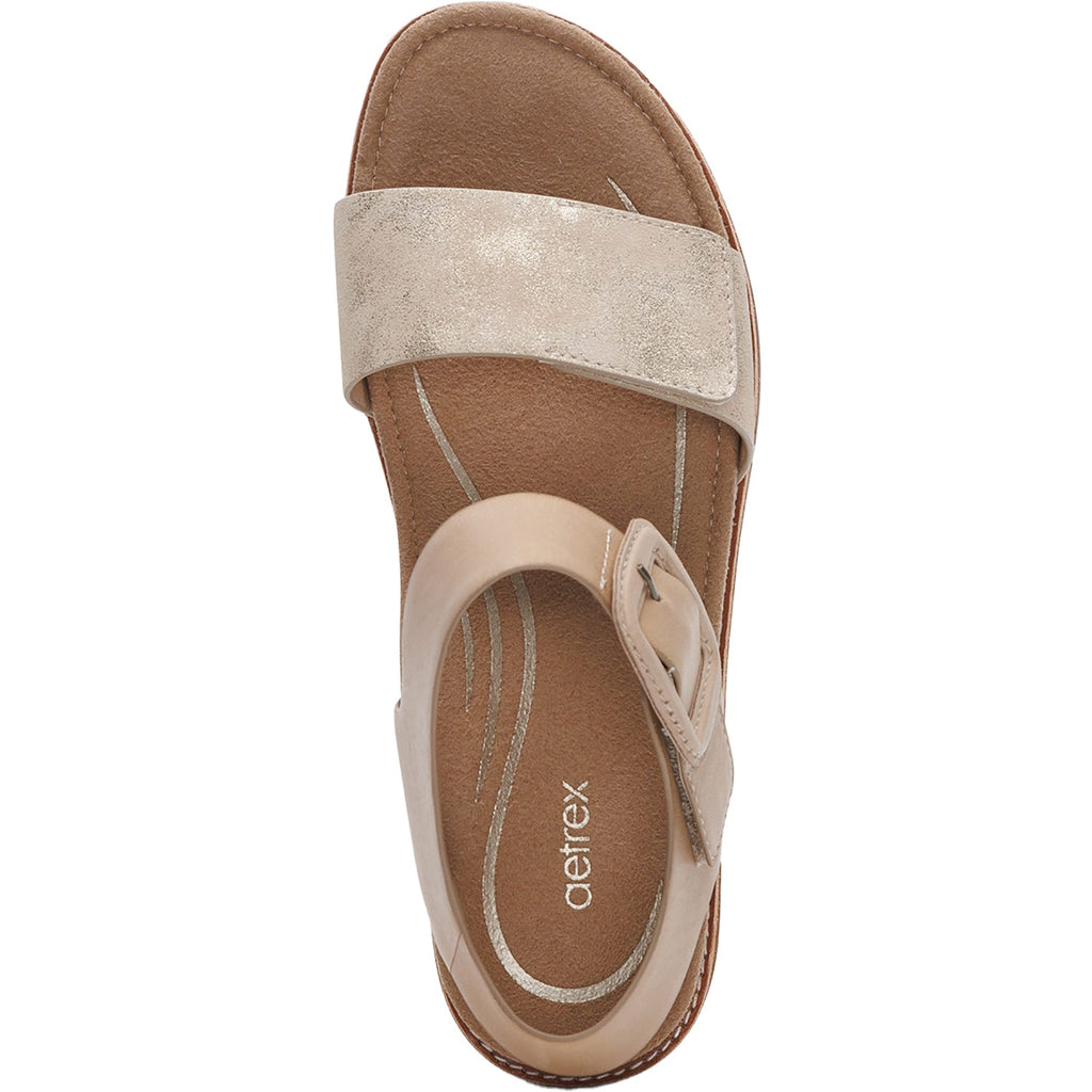 Aetrex Claire Women's Sandals Champagne