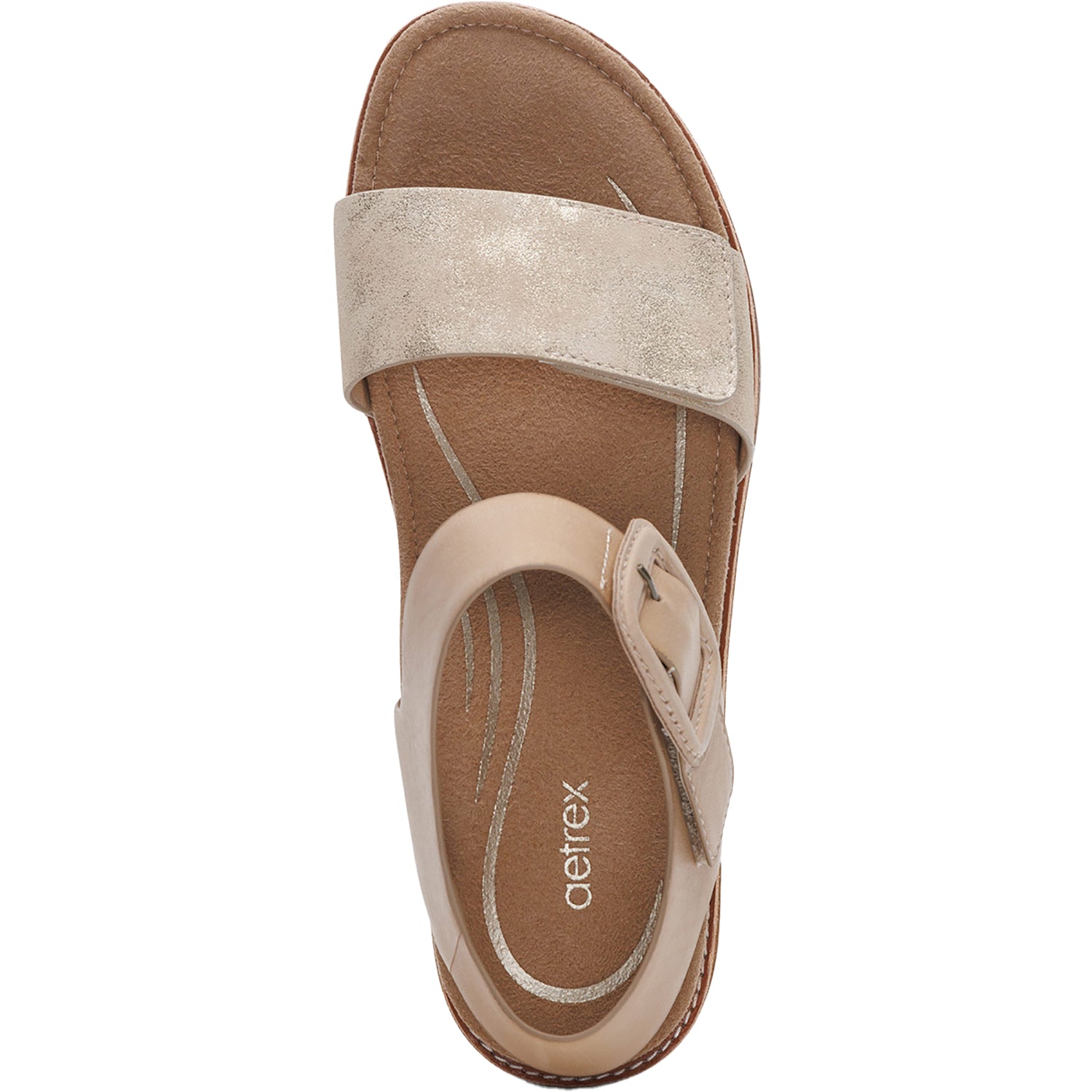Aetrex Claire Women's Sandals Champagne