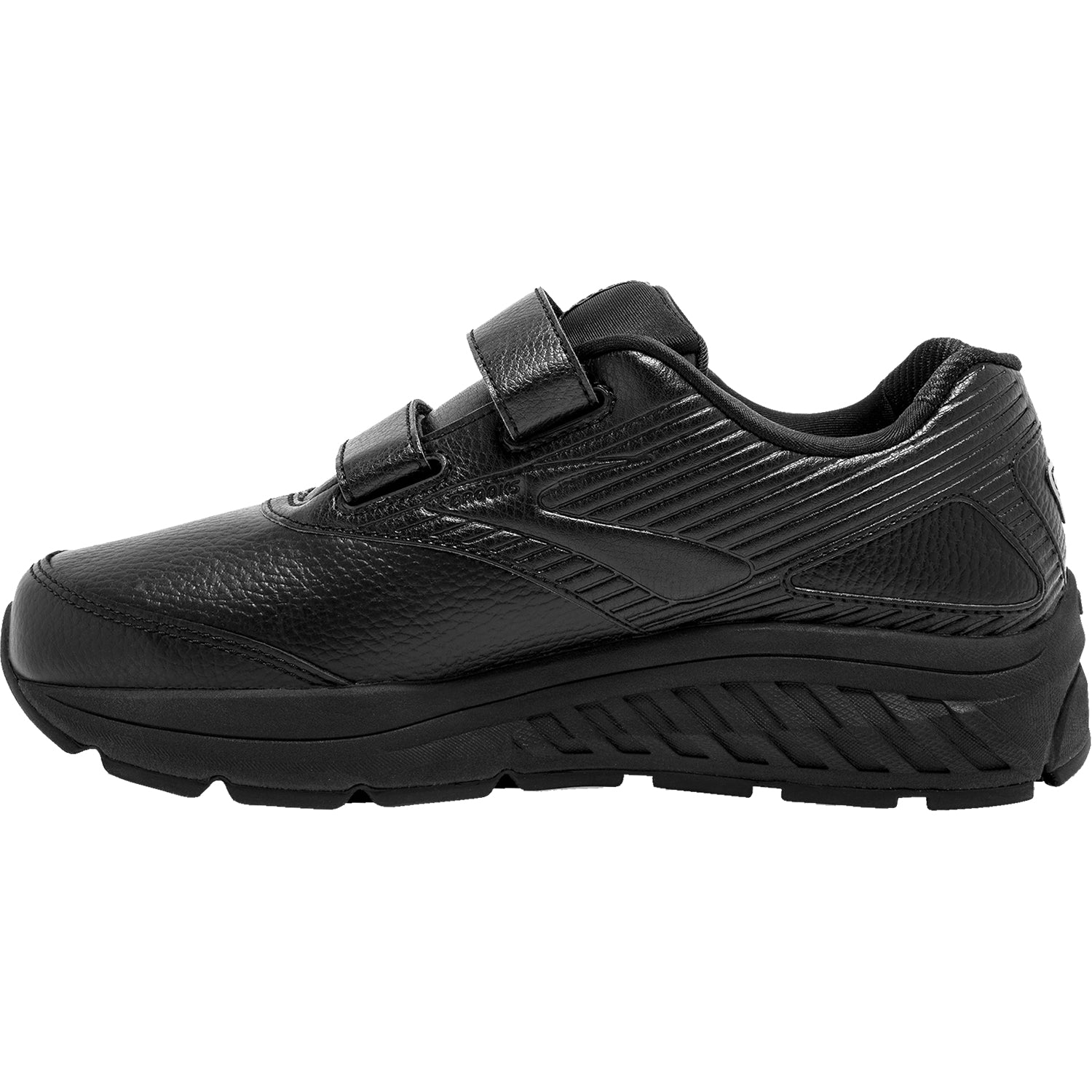 Brooks Addiction Walker V-Strap Women's Walking Shoes Black Leather