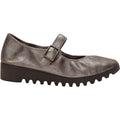 Aetrex Joanne Women's Mary Janes Brushed Silver Leather