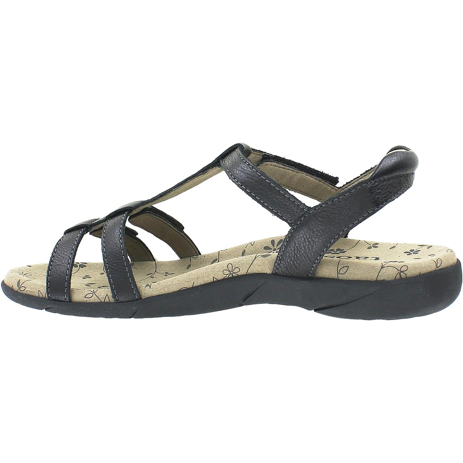 Taos Trophy 2 Women's Backstrap Sandals Black Leather