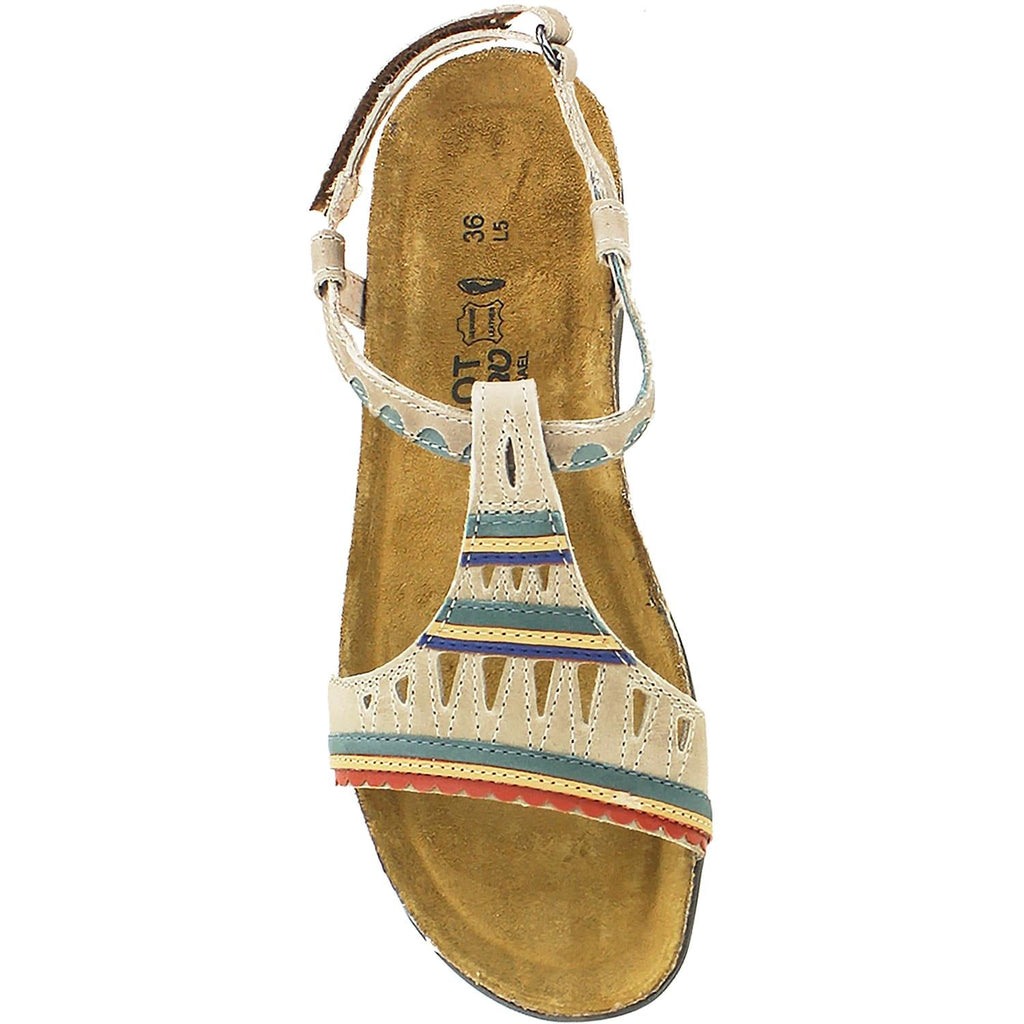 Naot Odelia Women's Backstrap Sandals Khaki Beige/Sea Green Leather