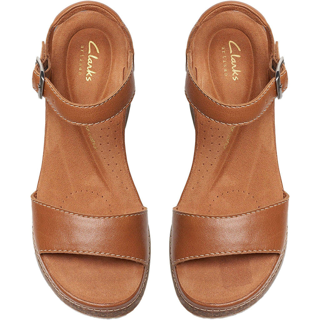 Clarks Kassanda Lily Women's Sandals Tan Leather