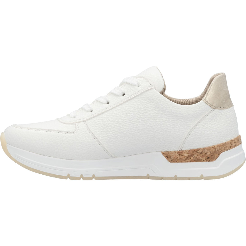 Rieker 58902-80 Women's Shoes Weiss/Porzellan/Muschel Synthetic
