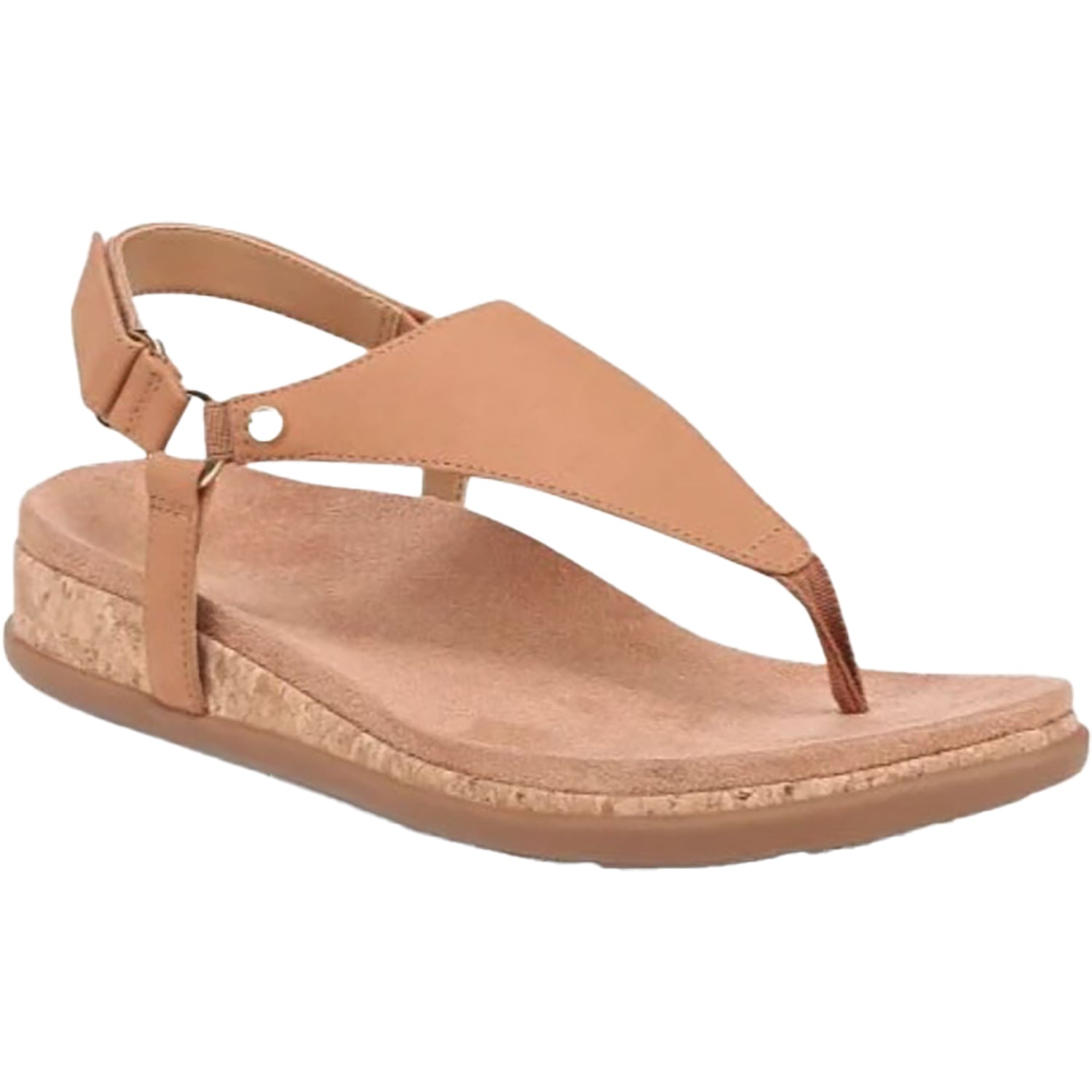 Vionic Kirra II Women's Thong Sandals Camel Nubuck