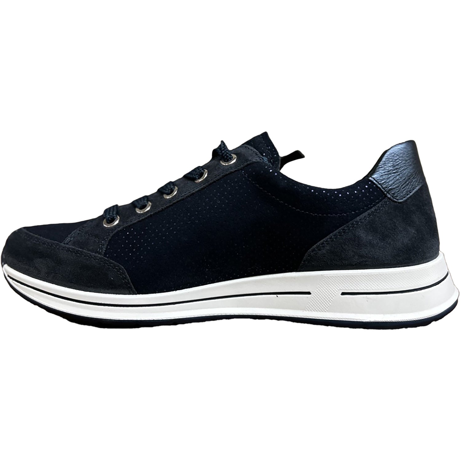 Ara Oleanna Women's Walking Sneakers Midnight Blue Puntikid Suede