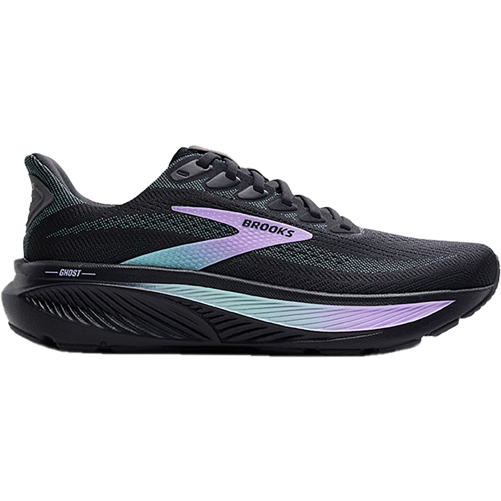 Brooks Ghost 17 (Neutral Support) Women's Running Shoes Grey/Clear Water/Purple Mesh