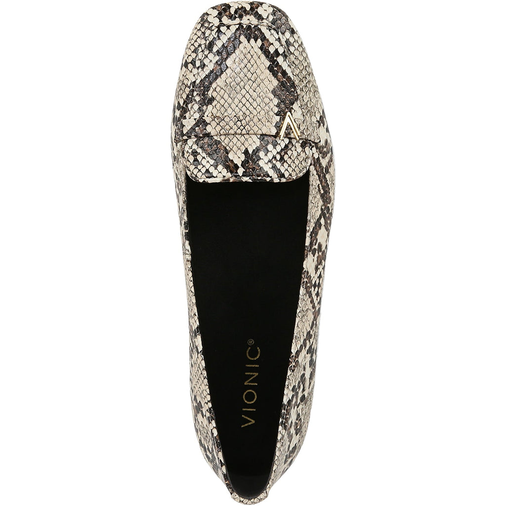 Vionic Hayes Women's Dress Flats Ivory Multi Snake Embossed Leather