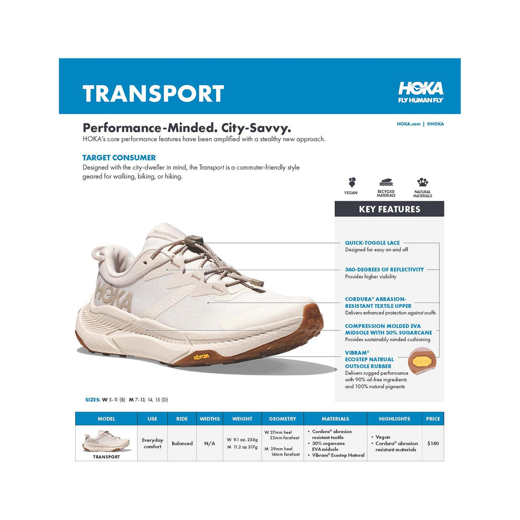 Hoka Transport Men's Everyday Shoes Black/Black Mesh