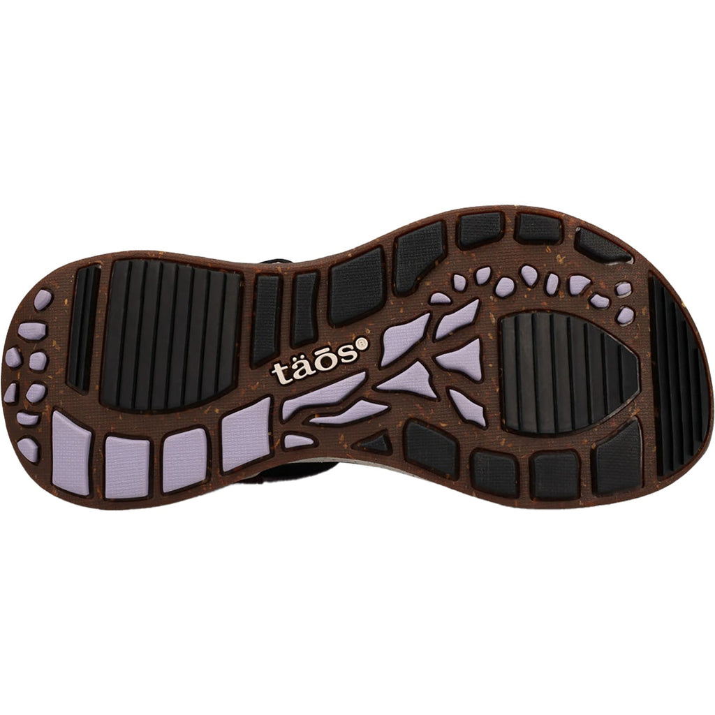 Taos Super Slide Women's All Terrain Sandals Plum Embossed Leather/Nylon
