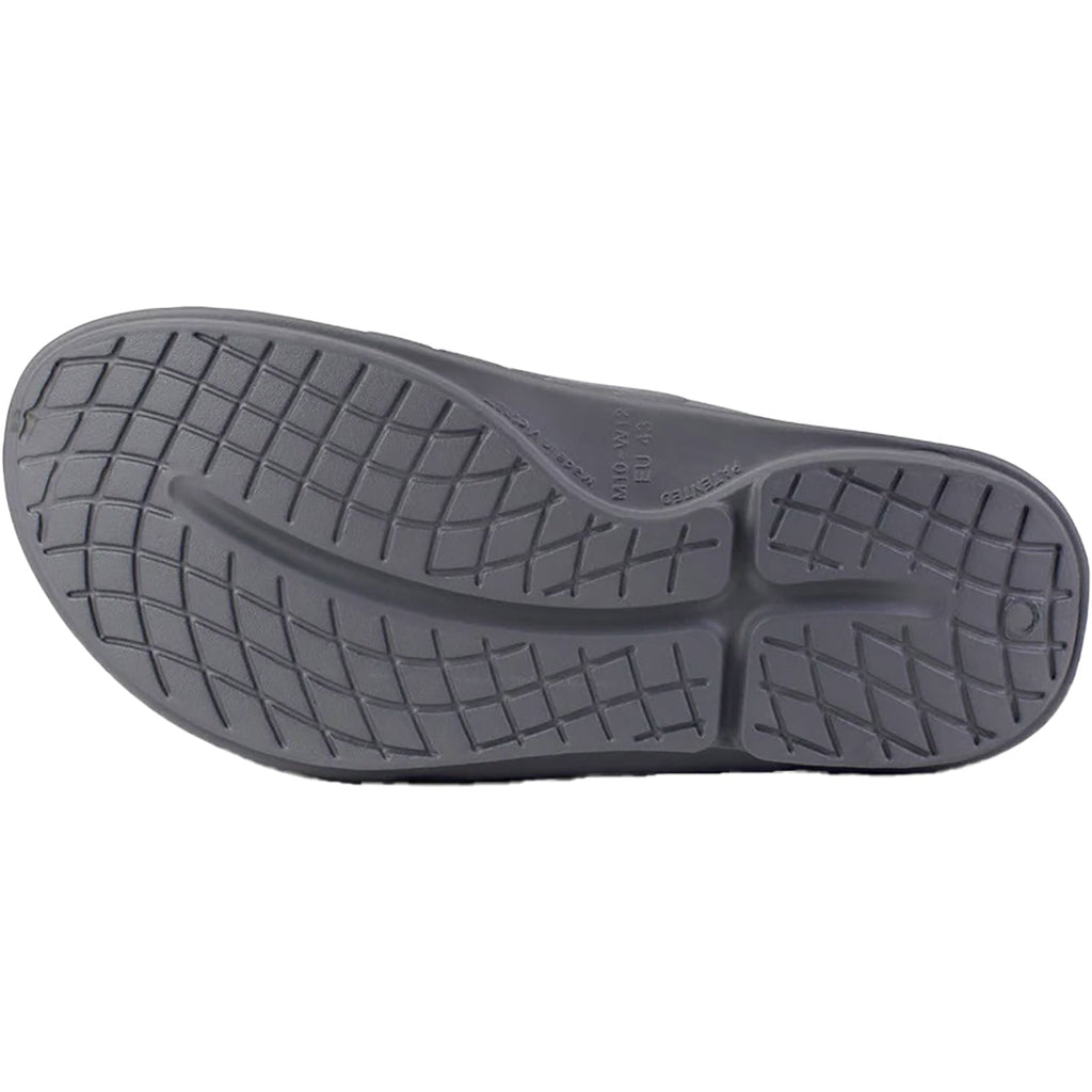 OOFOS OOahh Sport Flex Unisex Recovery Slide Sandals Slate Synthetic
