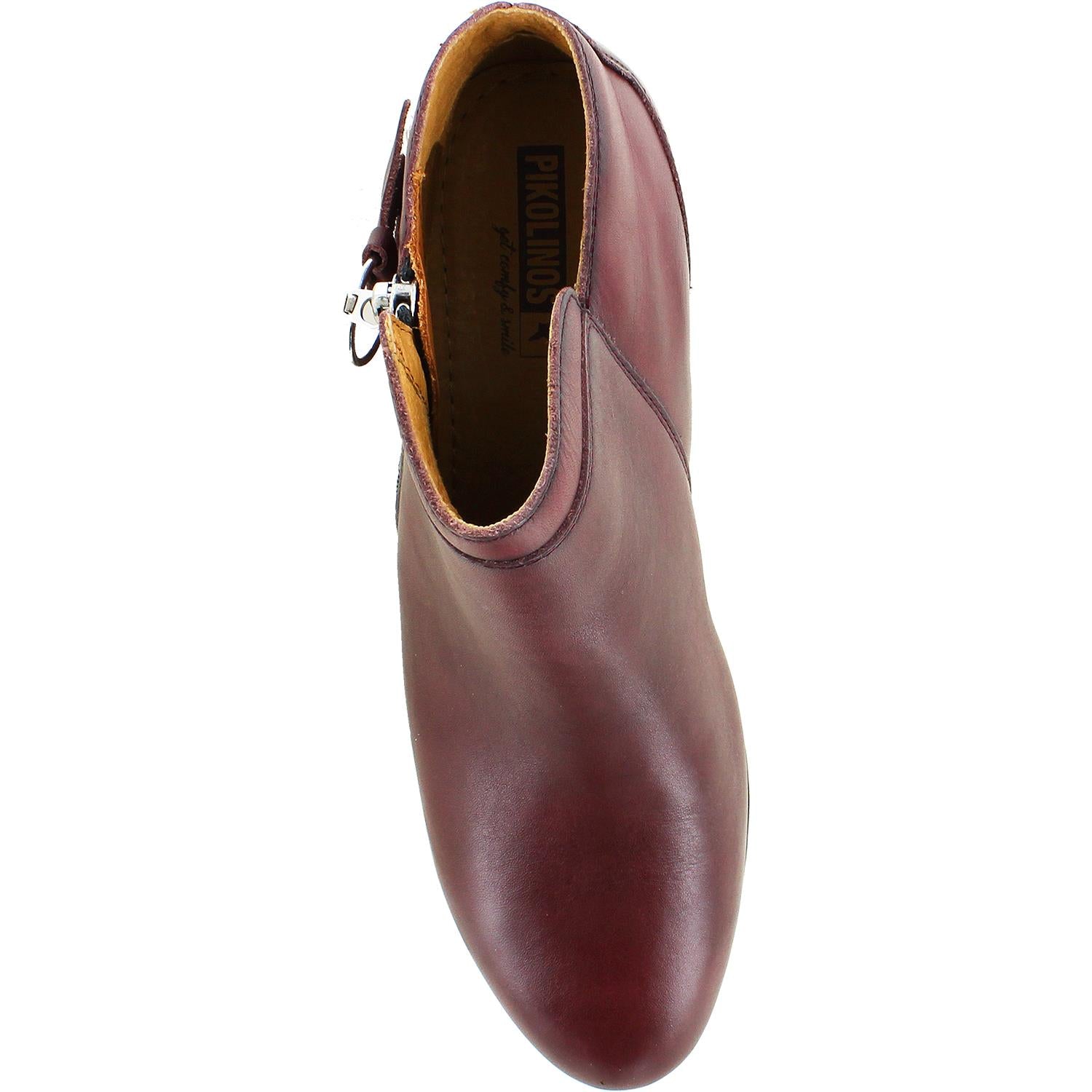 Pikolinos Daroca W1U-8590 Women's Ankle Boots Garnet Leather