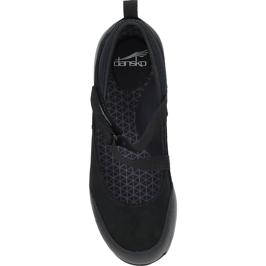 Dansko Primrose Women's Mary Janes Sporty Black Burnished Suede