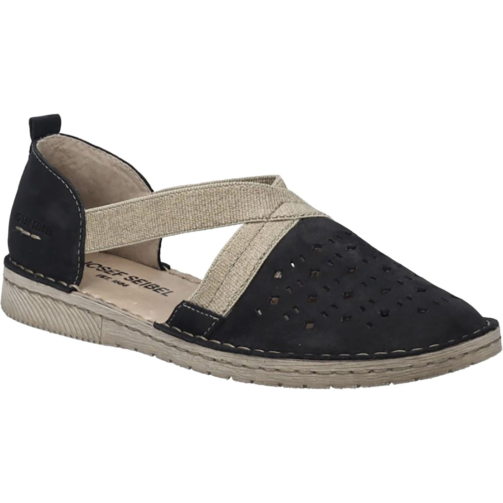 Josef Seibel Sofie 44 Women's Slip On Shoes Black Leather