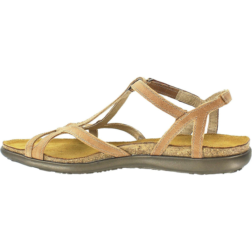 Naot Dorith Women's Slingback Sandals Latte Brown Leather