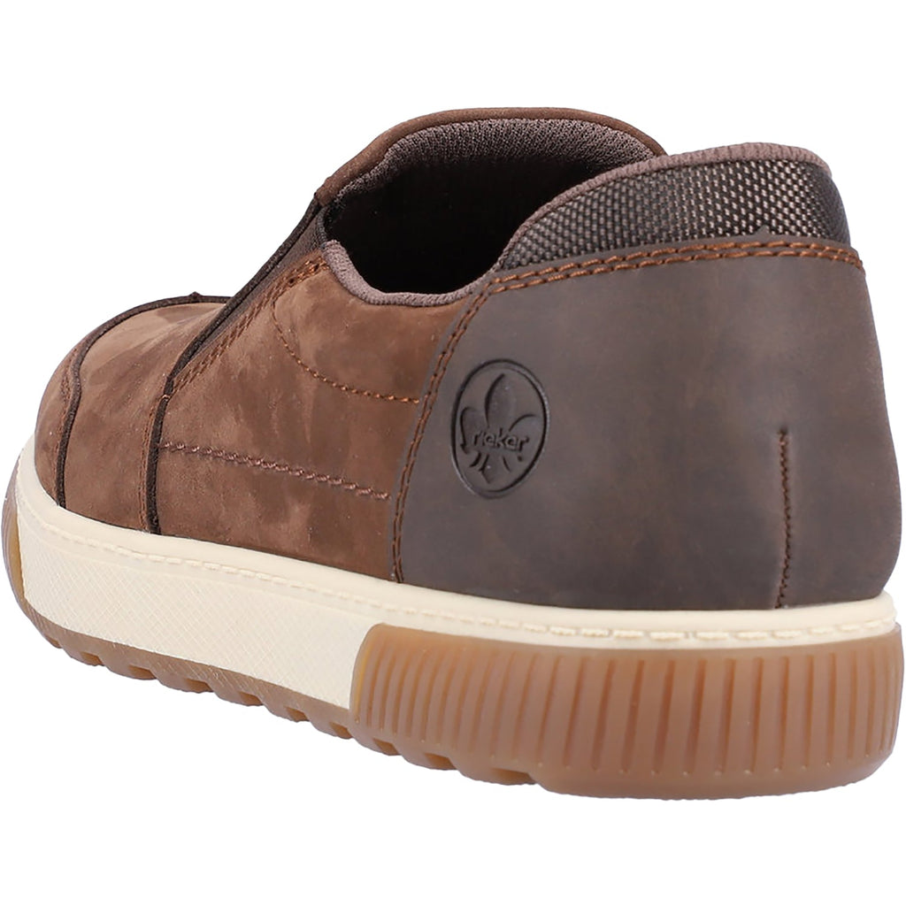 Rieker 18951-25 Rex 51 Men's Slip Ons Cigar/Moro/Braun-Schwarz