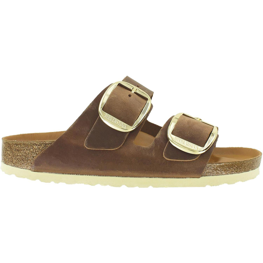 Birkenstock Arizona Big Buckle Women's Slide Sandals Cognac Antique Leather