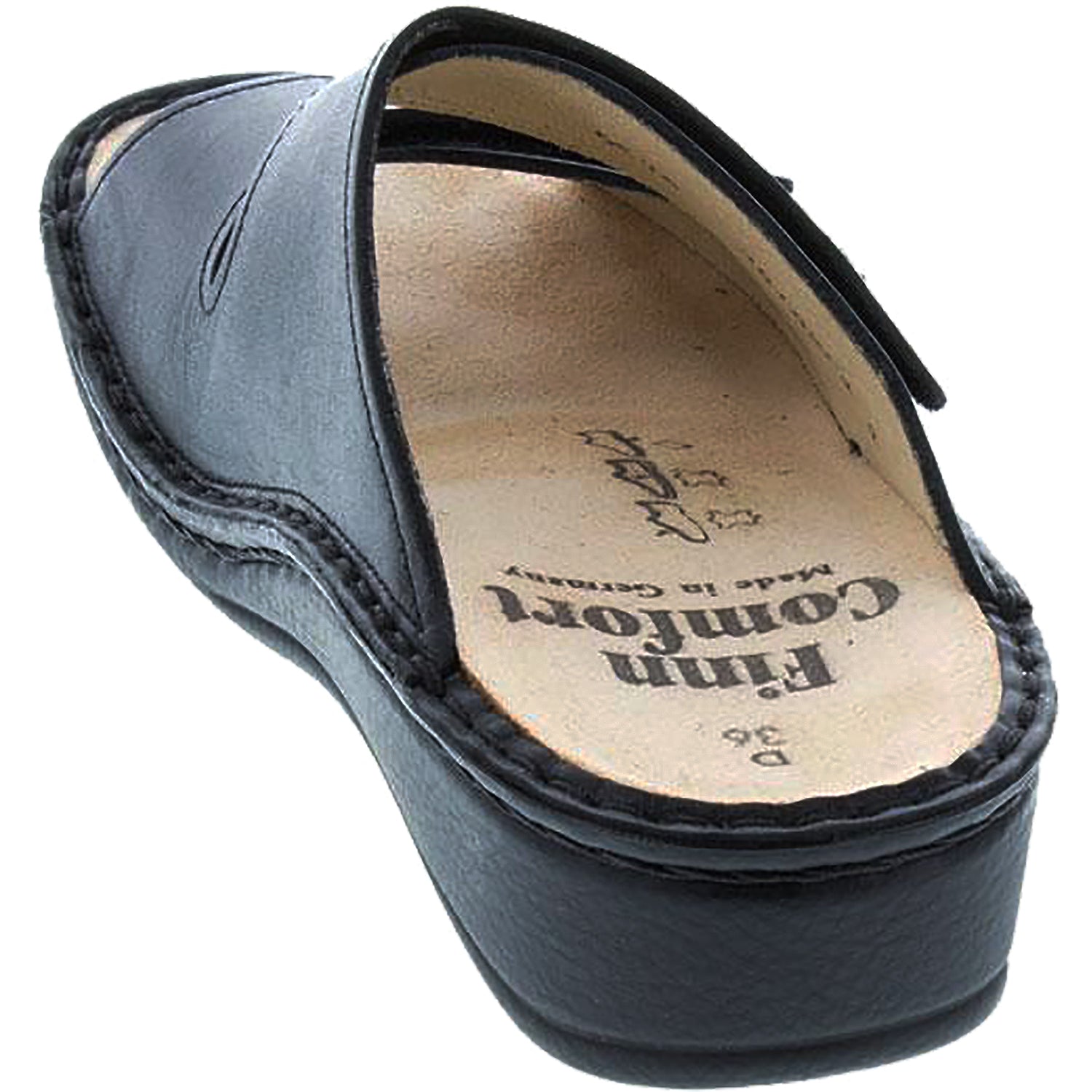 Finn Comfort Jamaica Soft Women's Sandals Black Nappa Leather