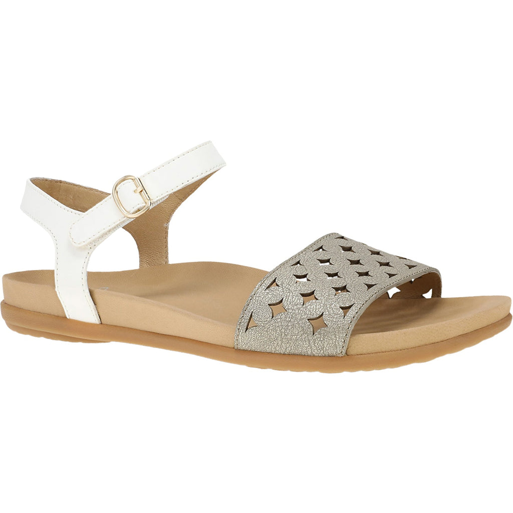 Dansko Jodie Women's Sandals Platino/White Leather