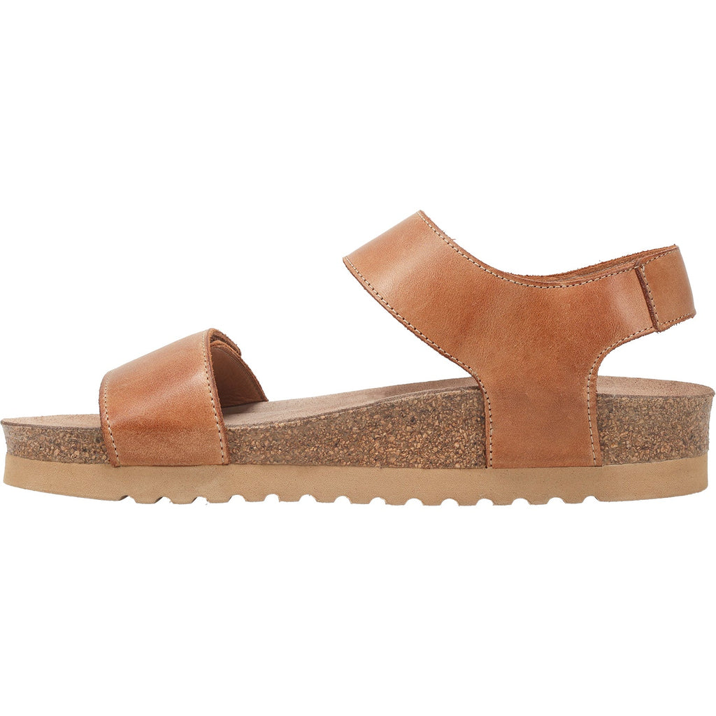 Taos Luckie Women's Ankle Strap Sandals Caramel Leather
