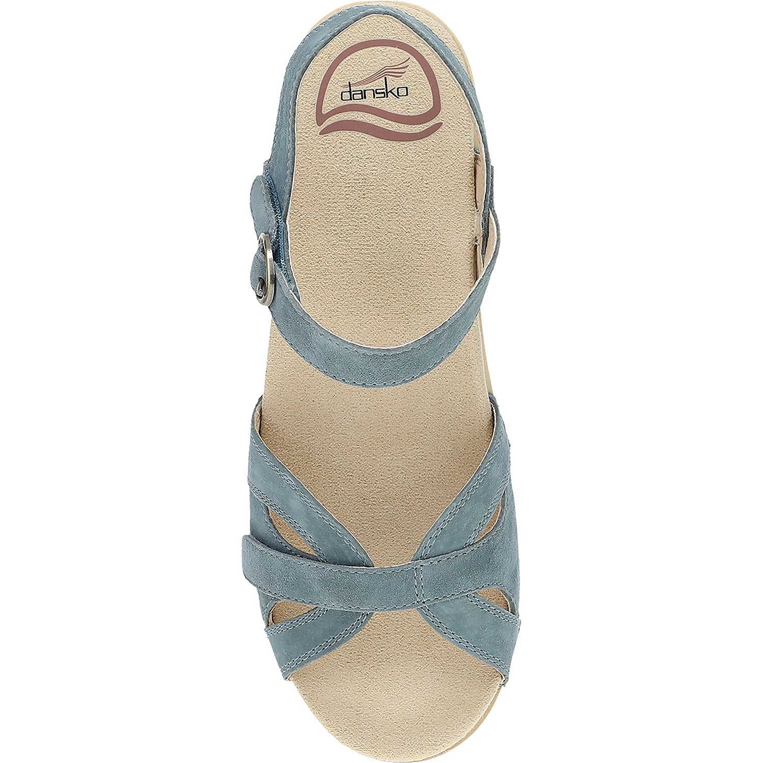 Dansko Season Women's Backstrap Sandals Denim Suede