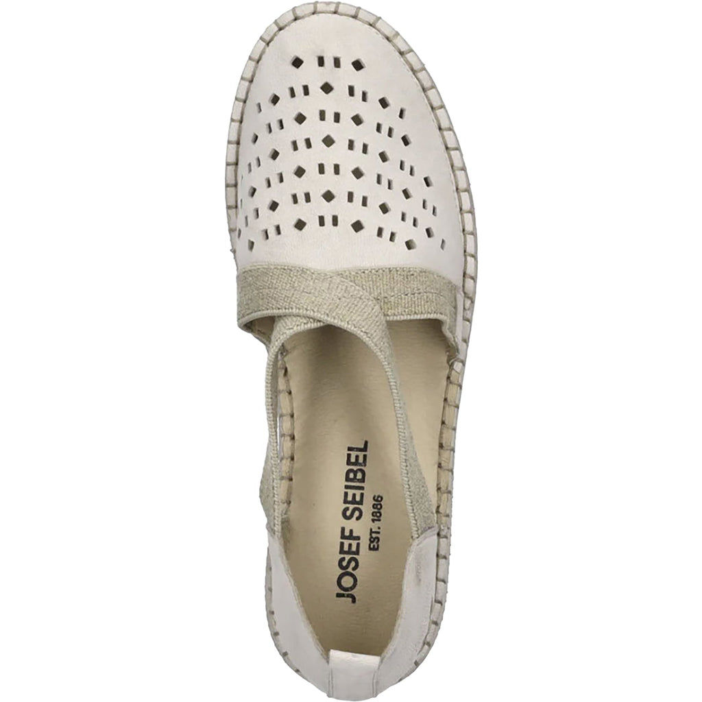 Josef Seibel Sofie 44 Women's Slip On Shoes Off White Leather