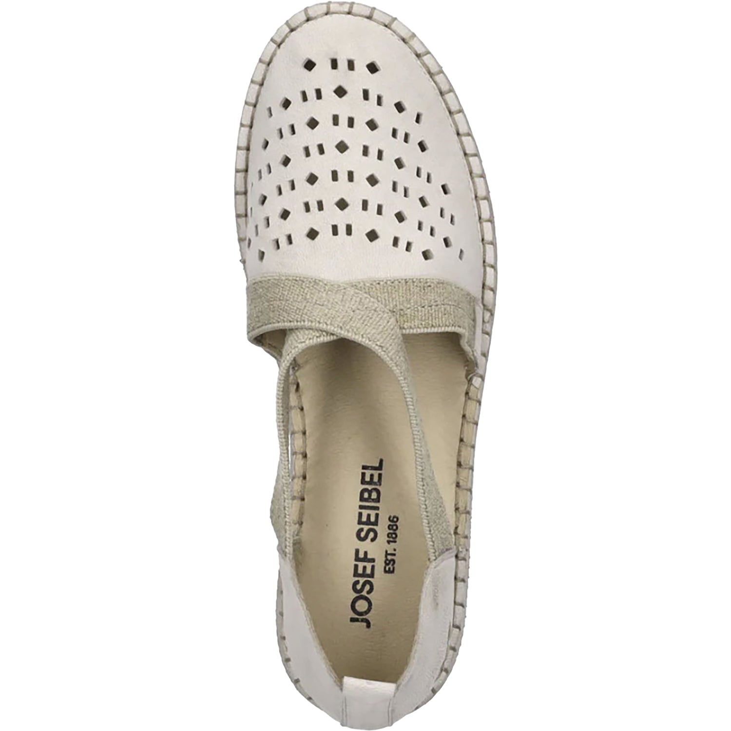 Josef Seibel Sofie 44 Women's Slip On Shoes Off White Leather