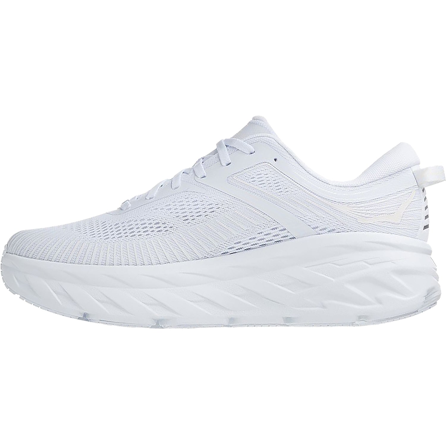 Hoka Bondi 7 (Neutral Support) Women's Running Shoes White/White Mesh