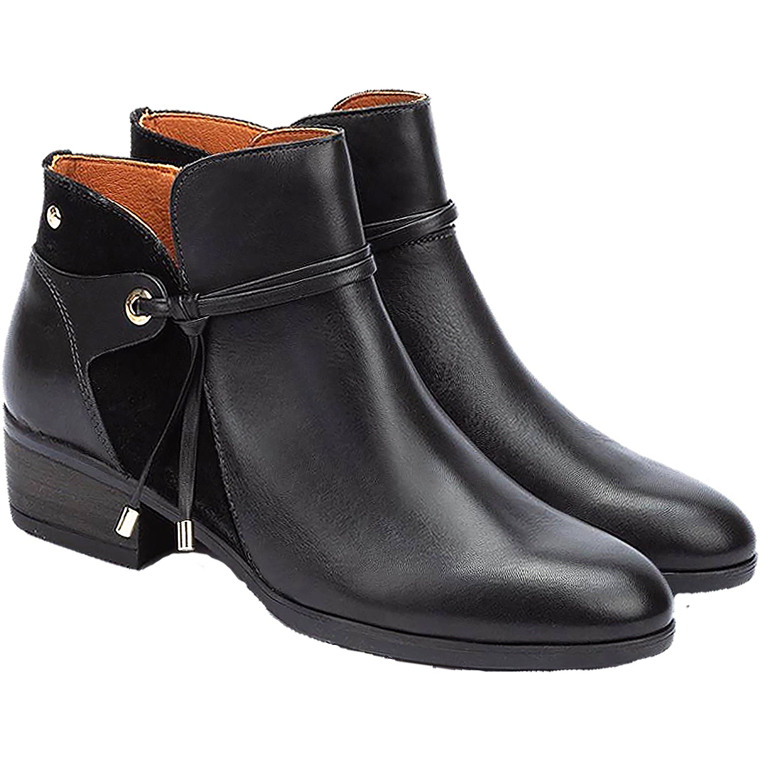 Pikolinos Daroca W1U-8505 Women's Ankle Boots Black Leather