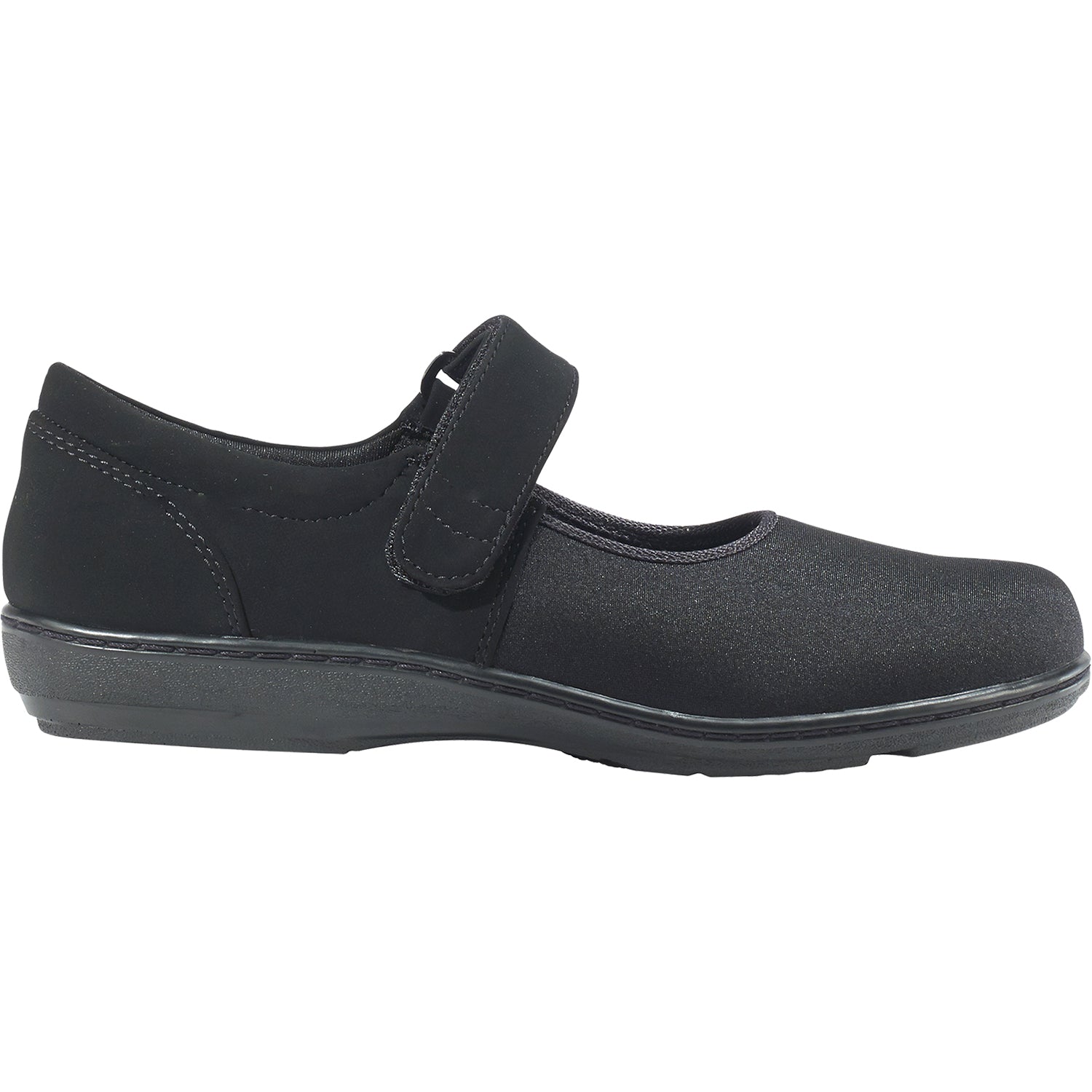 Aetrex Helen Women's Mary Janes Black Stretch Fabric