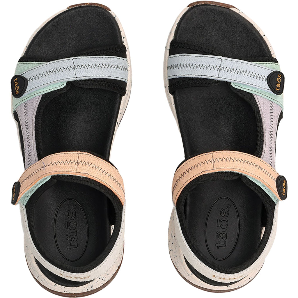 Taos Super Slide Women's All Terrain Sandals Retro Embossed Leather/Nylon