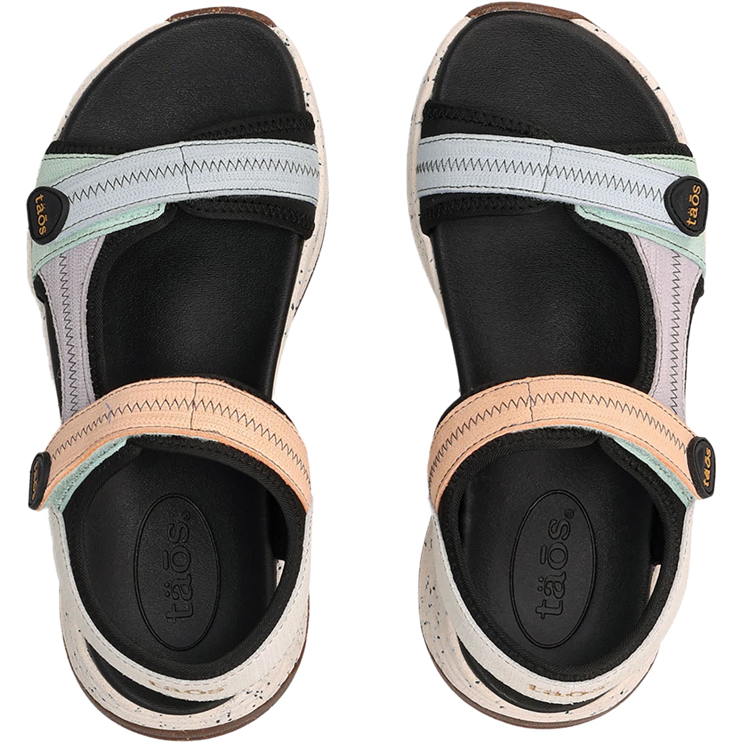 Taos Super Slide Women's All Terrain Sandals Retro Embossed Leather/Nylon