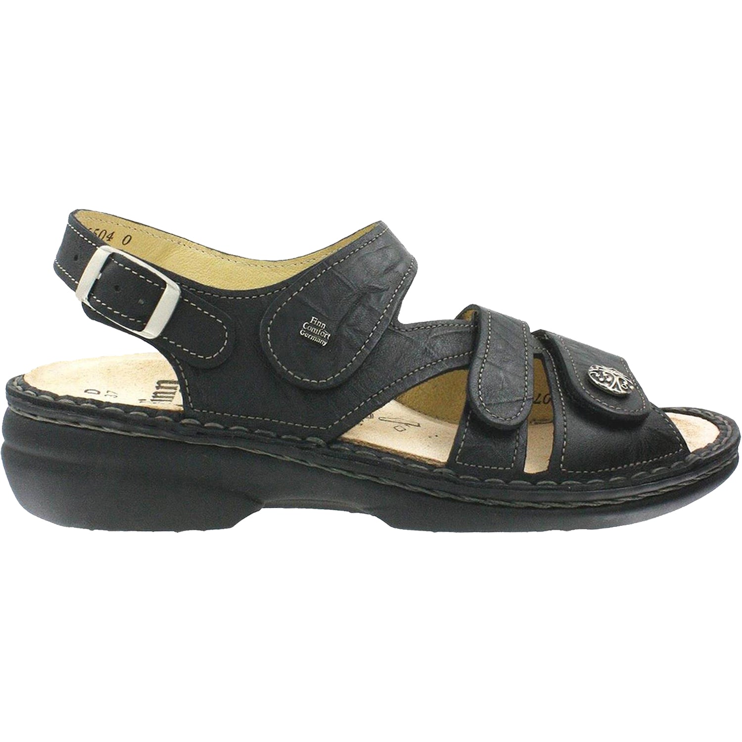 Finn Comfort Gomera Soft Women's Sandals Black Leather
