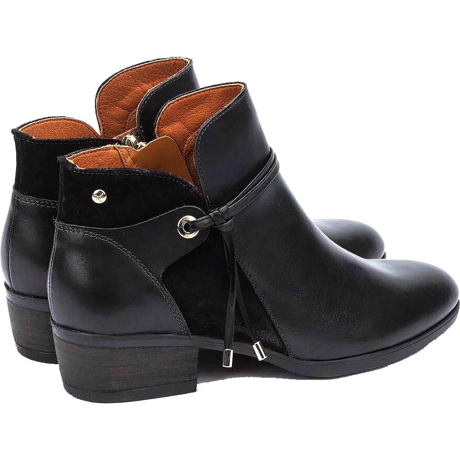 Pikolinos Daroca W1U-8505 Women's Ankle Boots Black Leather