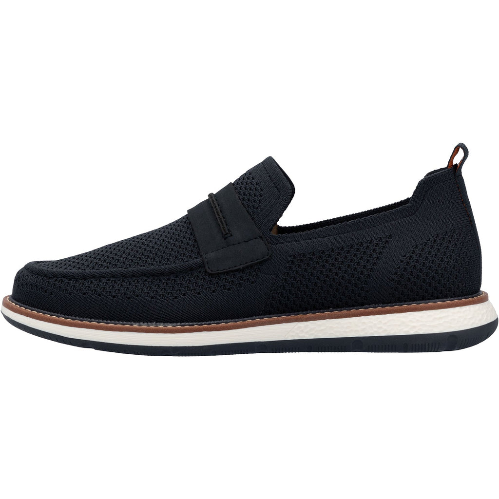 Rieker 04451-14 Men's Shoes Marino/Pazifik Mesh
