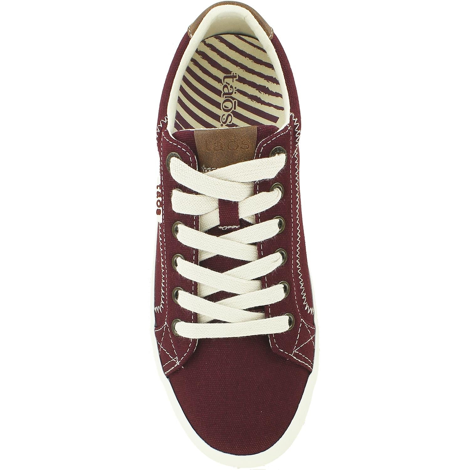 Taos Star Burst Women's Supportive Sneakers Burgundy Canvas