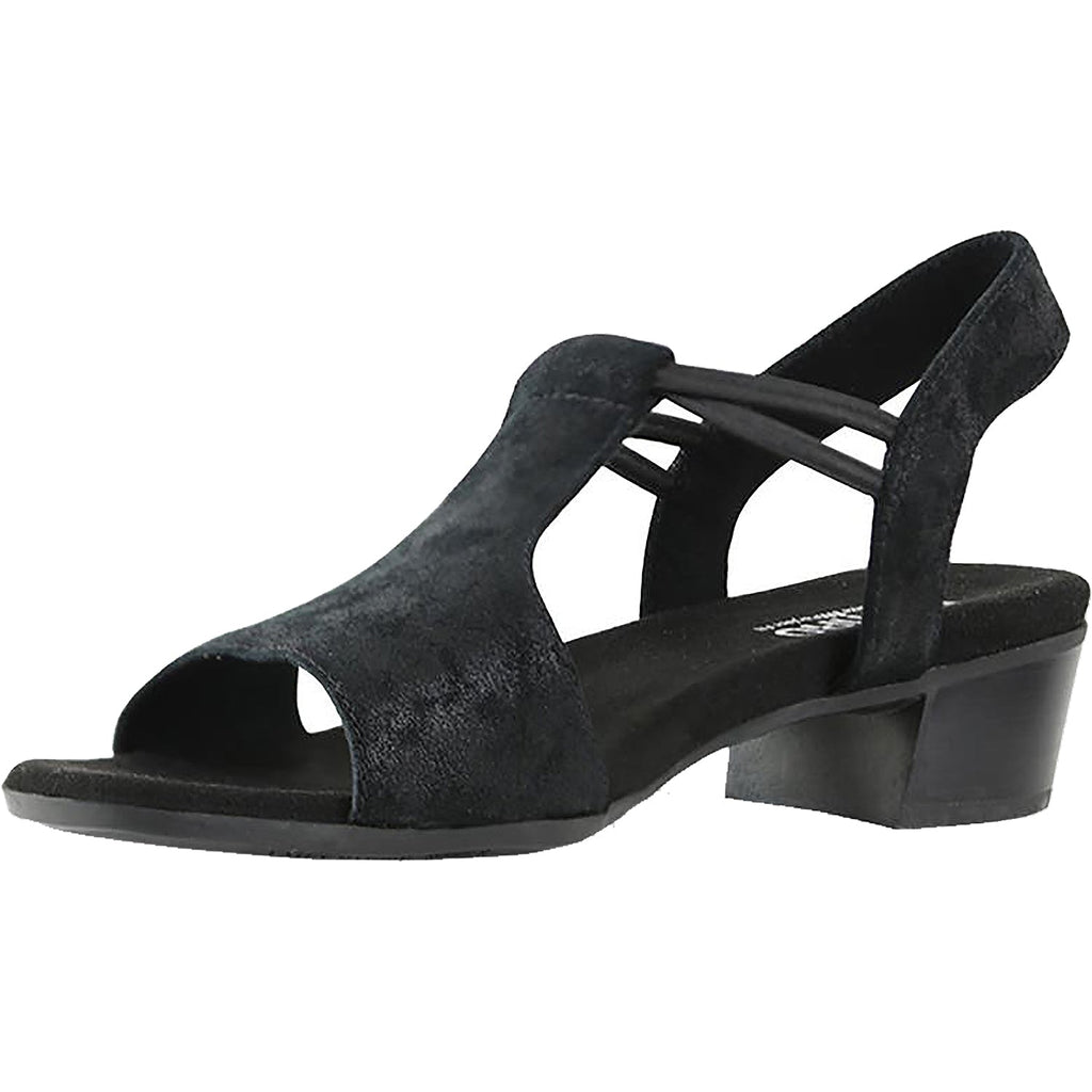 Munro Susan Women's High Heel Sandals Black Stardust Leather