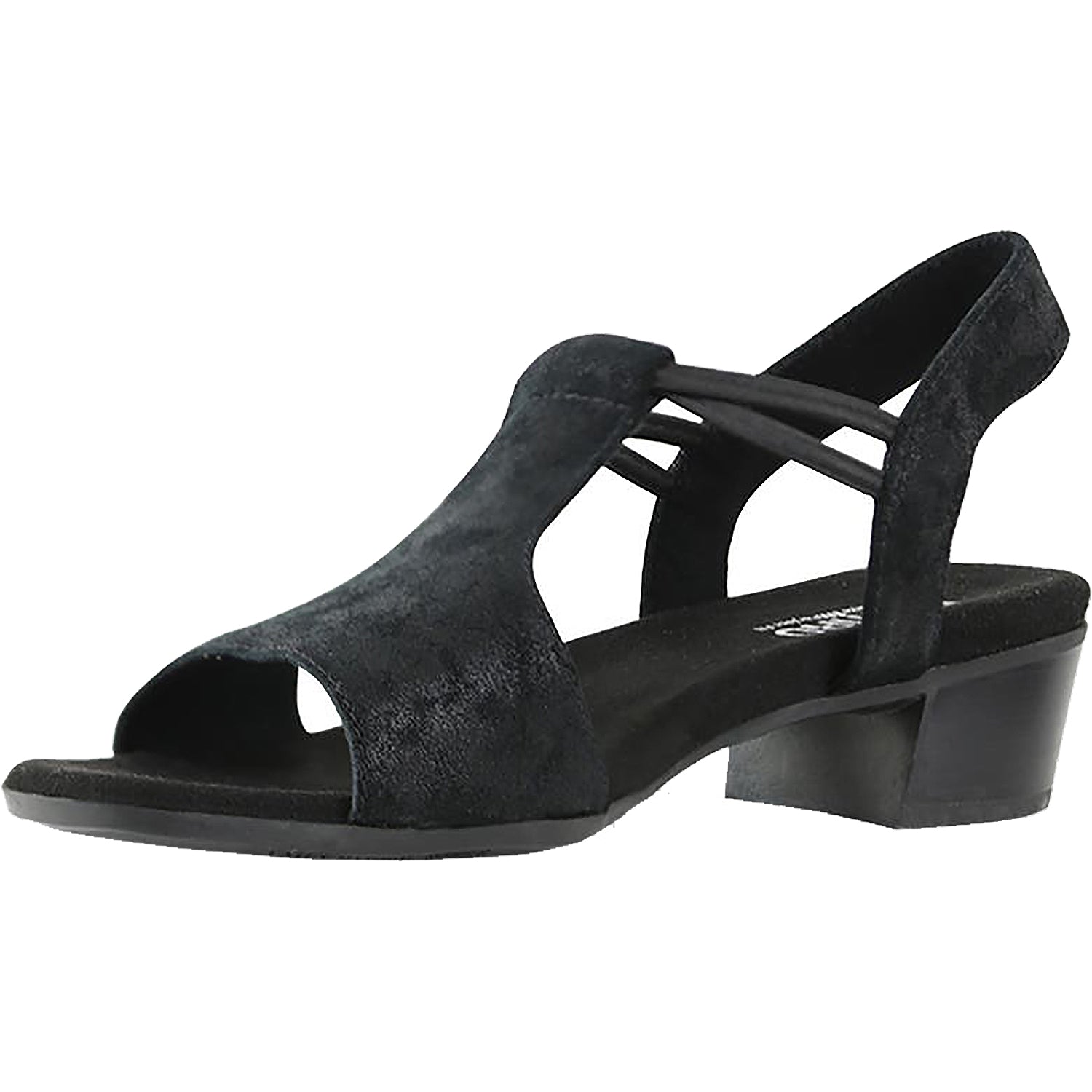 Munro Susan Women's High Heel Sandals Black Stardust Leather