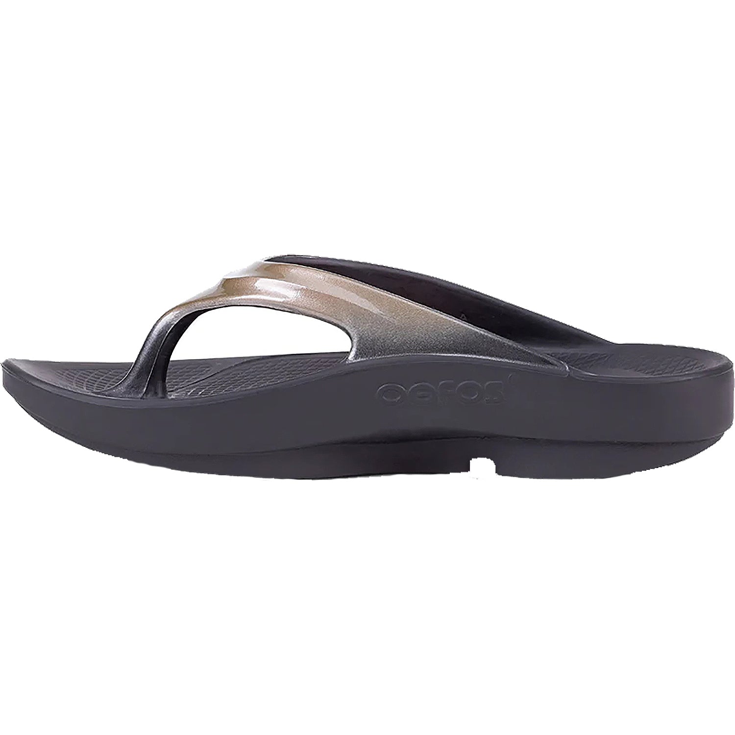 OOFOS OOlala Luxe Women's Thong Sandals Latte Synthetic
