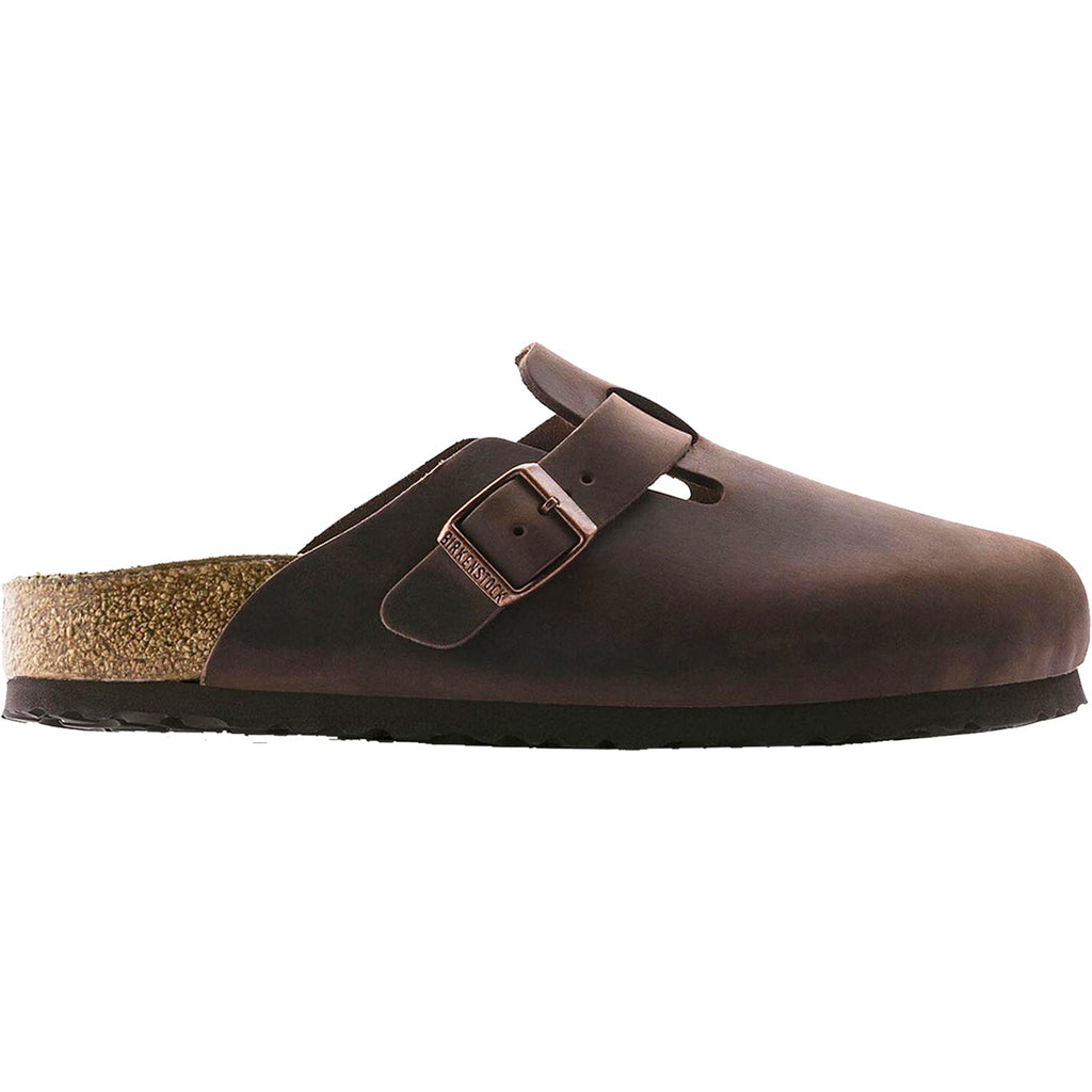 Birkenstock Boston Soft Footbed Unisex Clogs Habana Oiled Leather