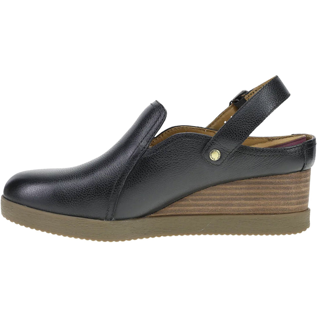 Dansko Sherian Women's Slip Ons Black Waterproof Milled Leather