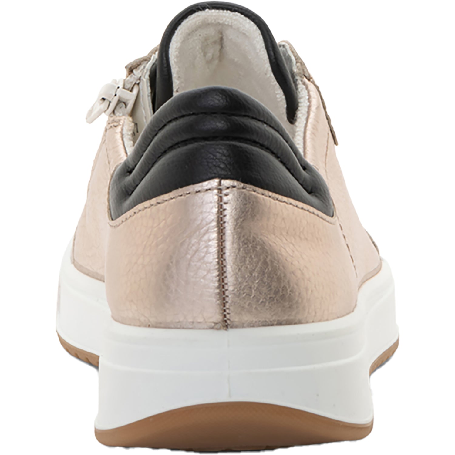 Ara Rhodes Women's Sporty Lace Up Shoes Sand Metallic Leather/Shell Suede