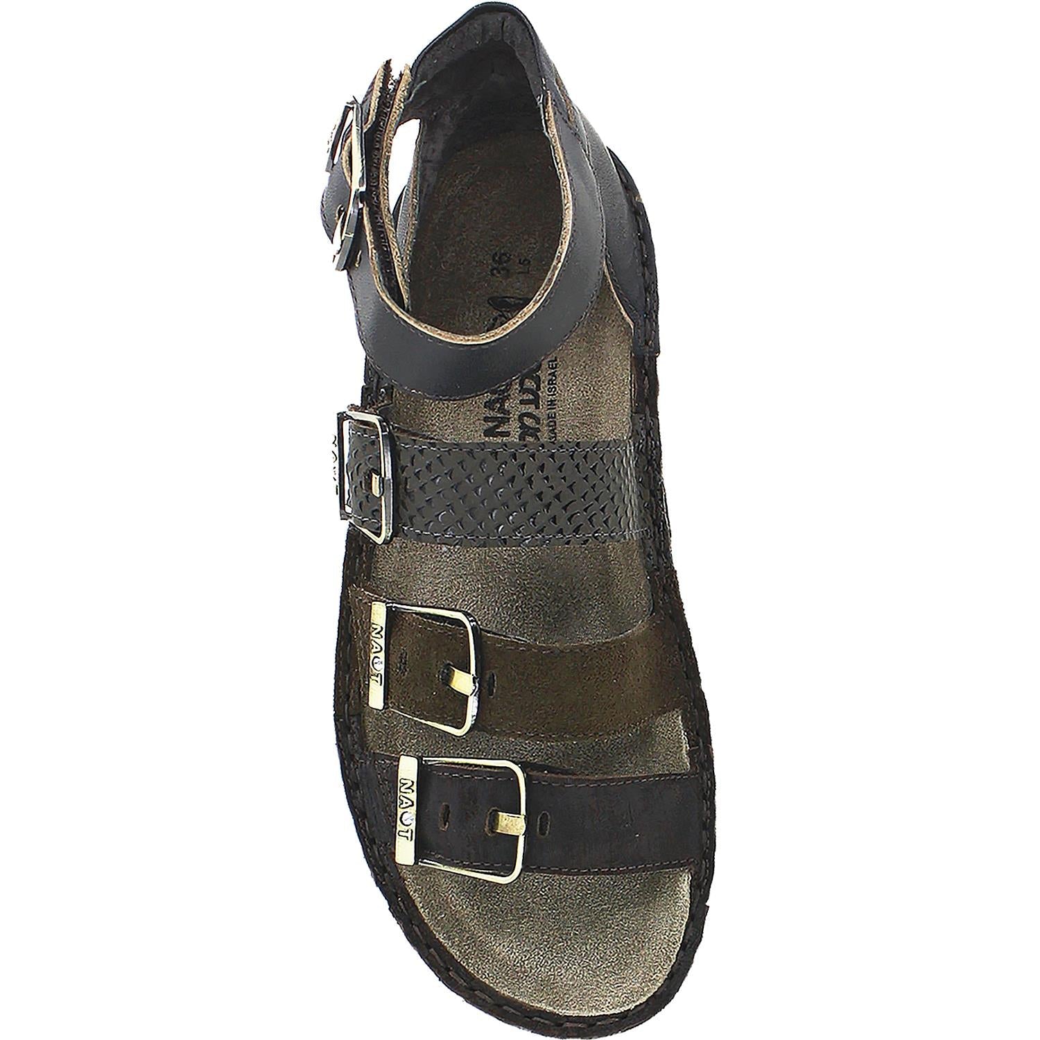 Naot Begonia Women's Mine/Hash/Brown/Volcanic Leather/Suede