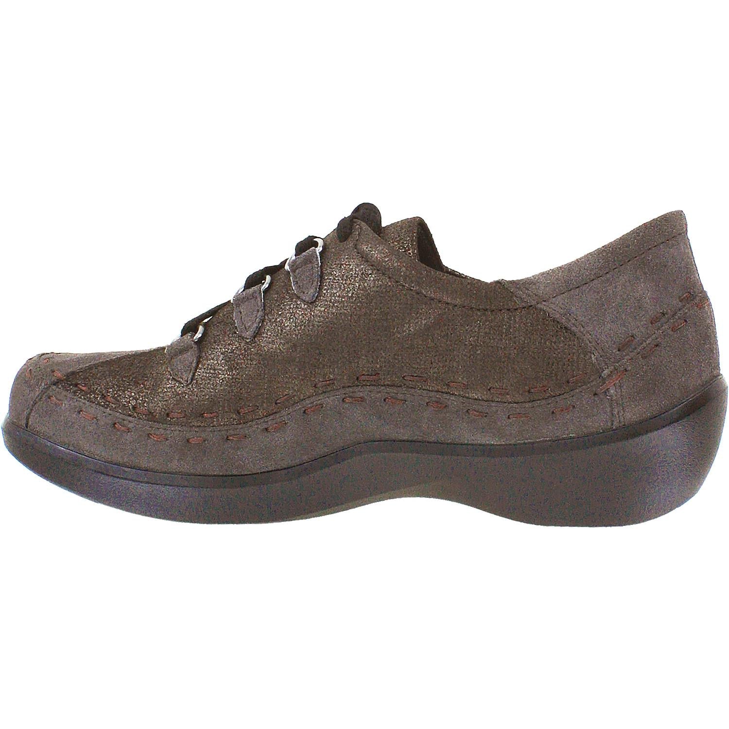 Ziera Allsorts Women's Walking Shoes Espresso Metallic Suede/Grig Nubuck